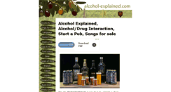 Desktop Screenshot of alcohol-explained.com